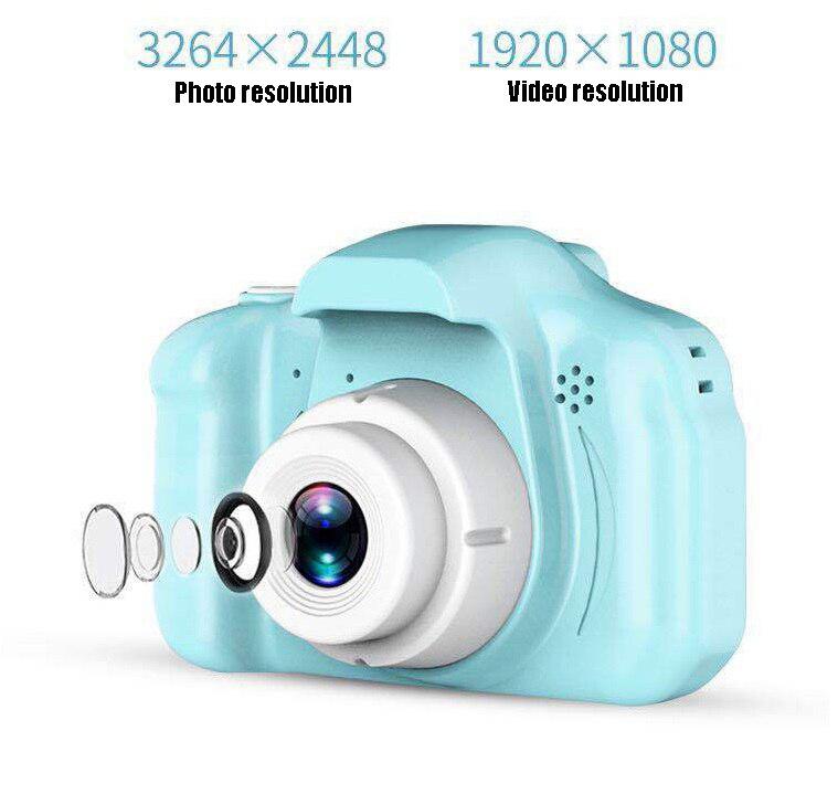 Macchina fotografica per bambini giocattolo carino Mini videocamera digitale HD da 2 pollici videocamera IPS videoregistratore fotografia all&#39;aperto per regalo per bambini