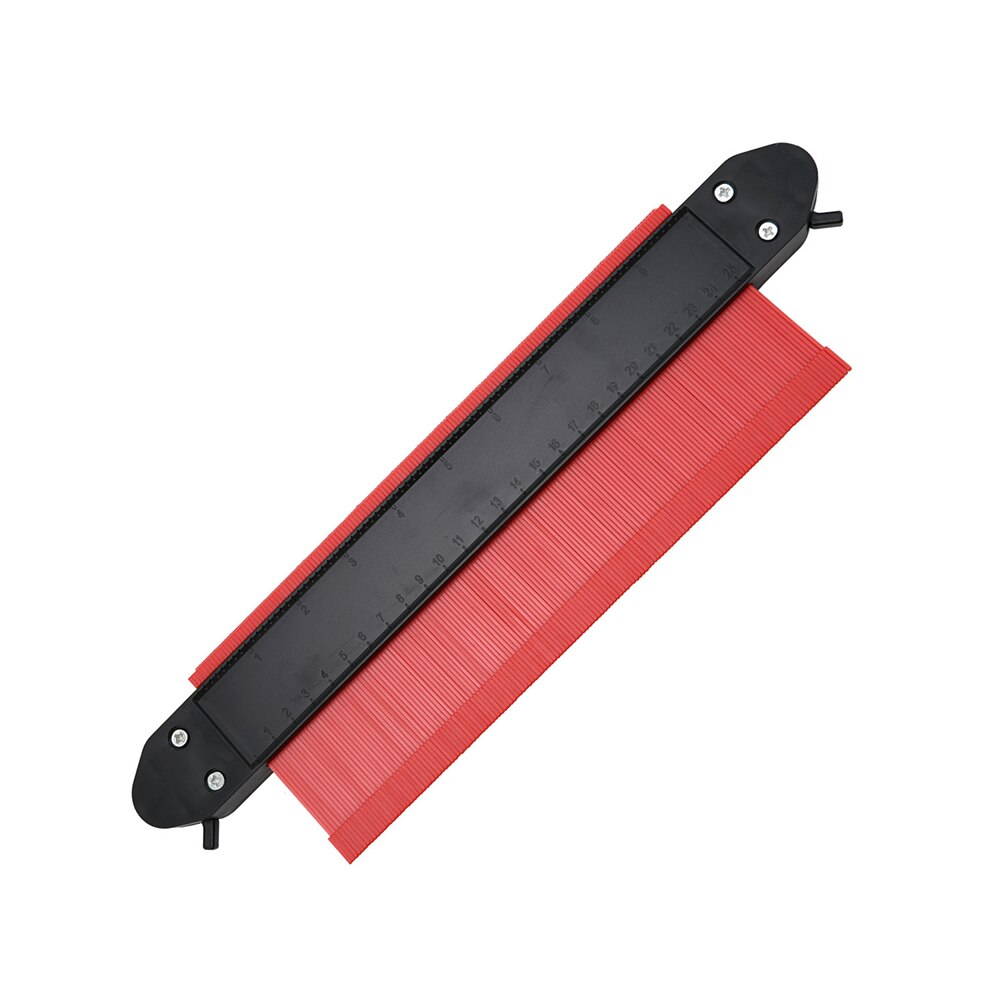 12/14/25/Cm Gauge Duplicator Plastic Profile Copy Contour Profile Gauge Tiling Laminate Tiles Edge Shaping Wood Measure Ruler: 25cm 01