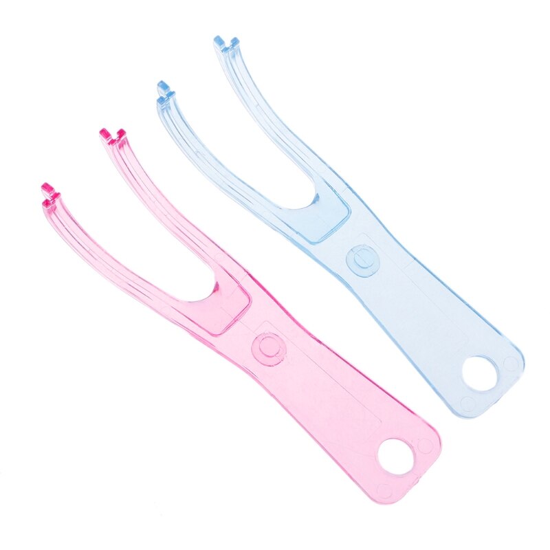 Tandtråd holder hjælp mundhakke tandpleje interdental praktisk holdbar