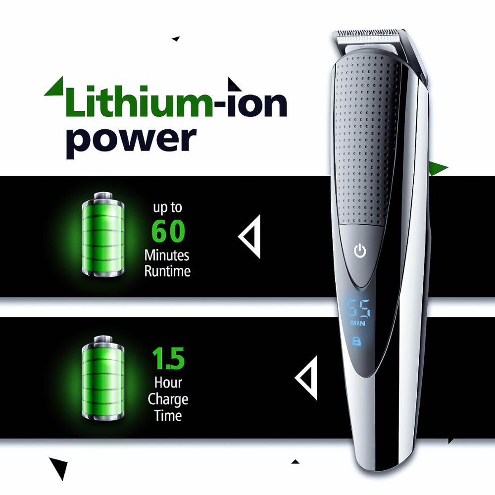 HATTEKER-tondeuse professionnelle pour hommes, rasoir électrique Rechargeable 5 en 1, idéal pour couper les cheveux et raser la barbe, idéal pour 598
