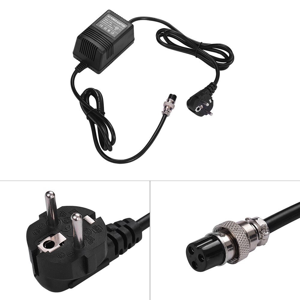 17V 420mA / 600mA Mixing Console Mixer Power Supply AC Adapter 3-Pin Connector 220V Input EU Plug for MG16/MG166CX/MG166C/F4/F7