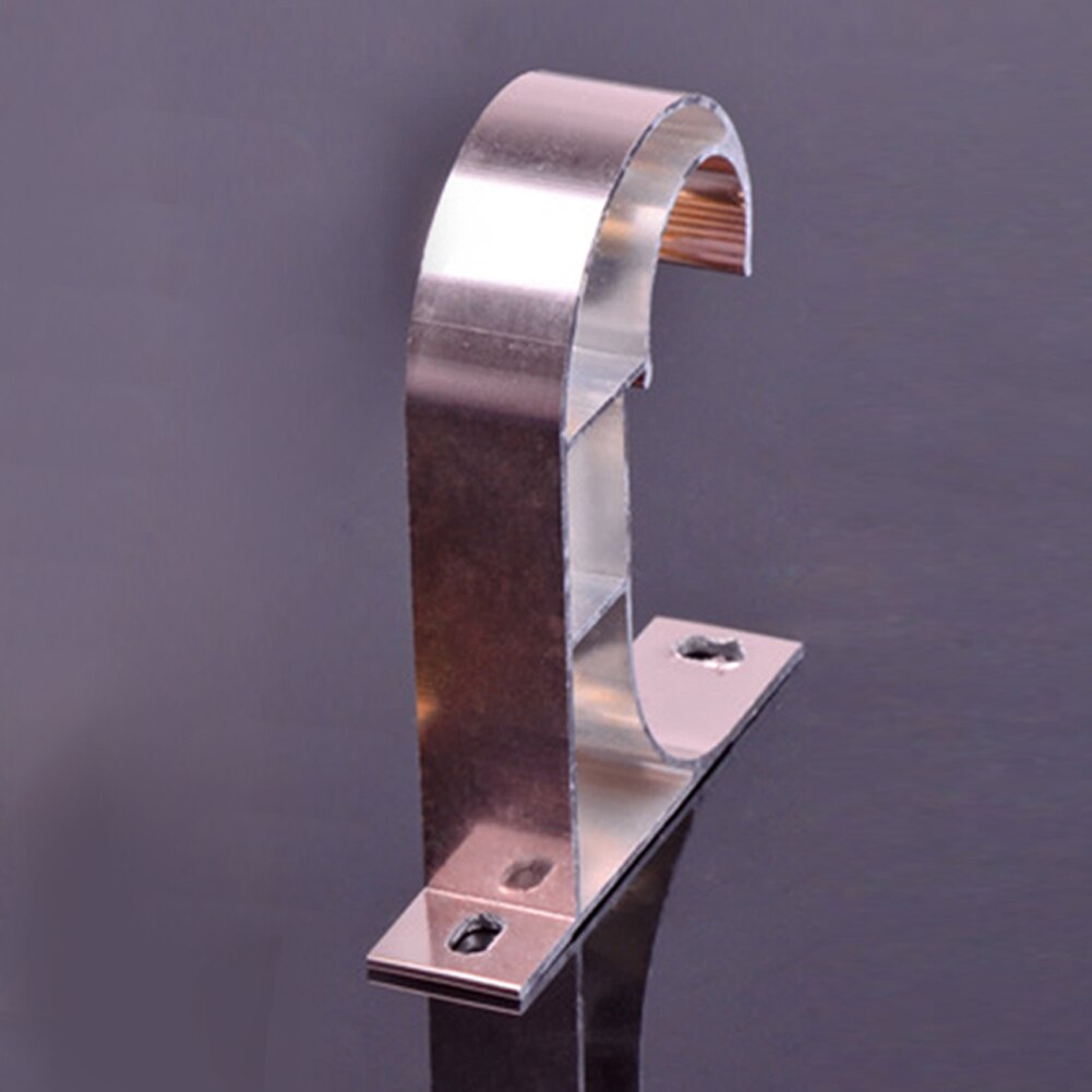 Soporte de barra colgante para cortina, aleación de aluminio, color marrón, soportes barra de cortina, montaje DIY, cortina, decoración del hogar: Rosa
