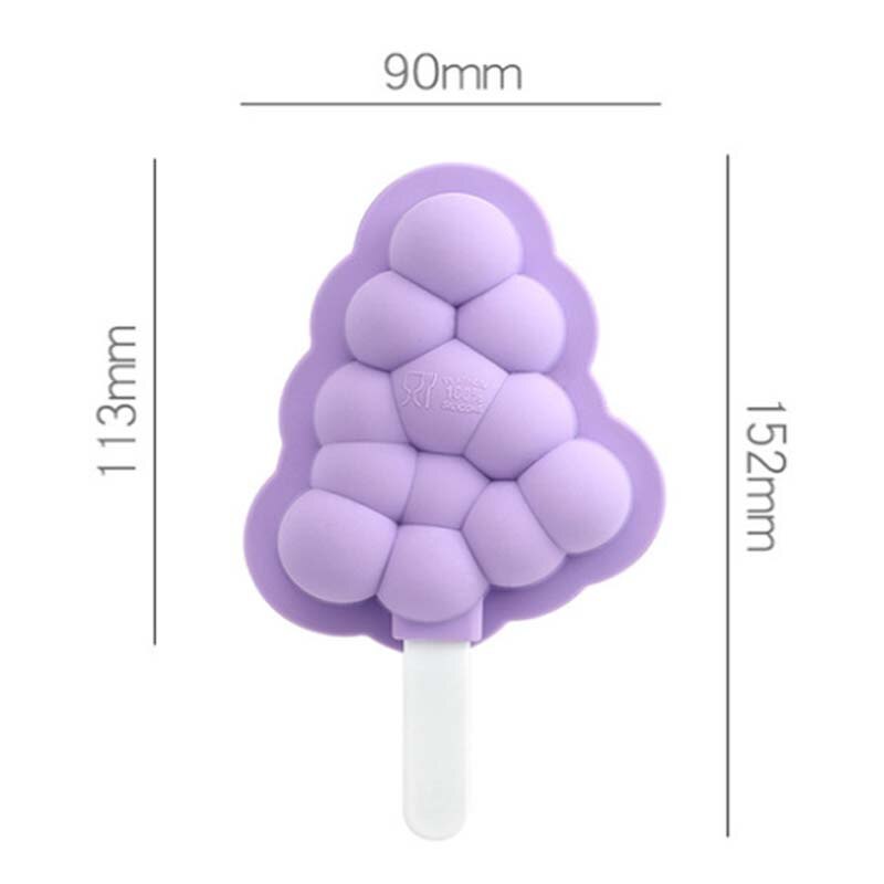Molde de helado de silicona para el hogar, base para el hogar, modelo de helado, molde para paletas de fruta: 3