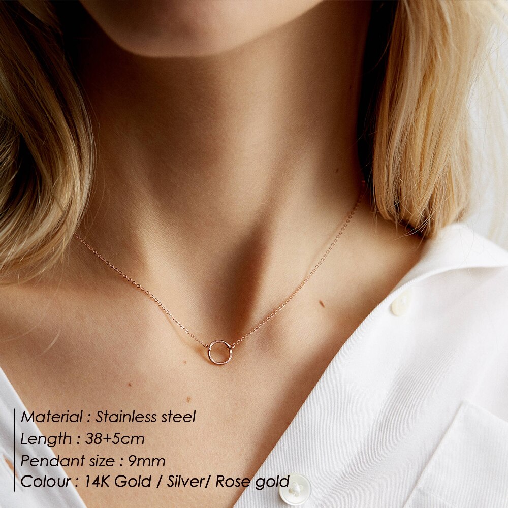 E-manco modny delicje choker naszyjnik dla kobiet naszyjnik ze stali nierdzewnej kobiety szykowne urocze naszyjnik biżuteria