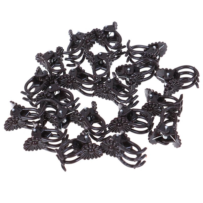 100pcs/lot Plant Support Clips Orchid Stem Clip For Vine Support Vegetables Flower Tied Bundle Branch Clamping Garden Tool