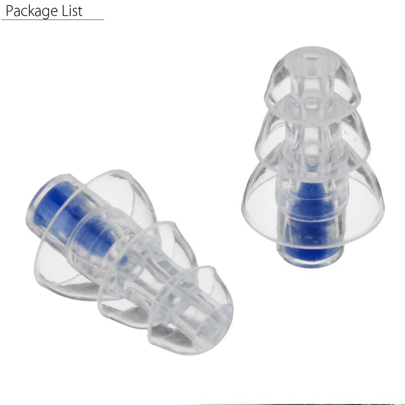 27db High Fidelity Silicone Musician Filter Earplugs Noise Reduction Cancelling Hearing Protection Earbud Reusable Sleep Care