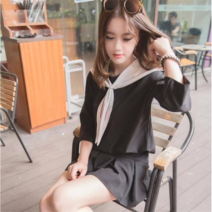 students suit Ms. pleated skirt scholl japanese school uniform uniform korean school uniform uniforme japones dolly skirt