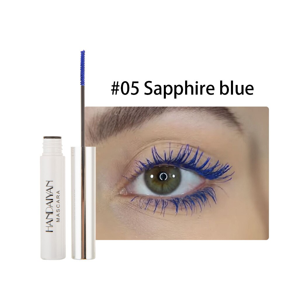 1pcs Color Mascara Waterproof 4d Silk Fibre Express Mascara Long-lasting Curling Lengthening Color Mascara 5ml: 5