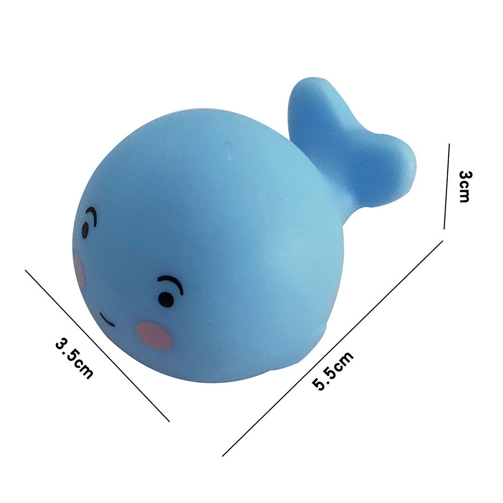 2 Stuks Schattige Kleine Walvis Stress Reliever Speelgoed Cartoon Dieren Baby Zwembaden Water Fun Knijpen Squeeze Speelgoed Voor Kinderen Volwassenen squishies