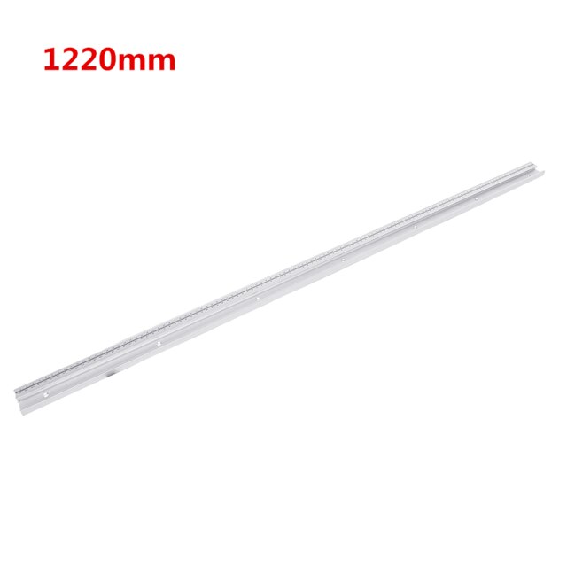600/800/1000/1220mm Aluminum Alloy T-Track Woodworking T-slot Miter Track with Scale/Miter Track Stop Woodworking Tools