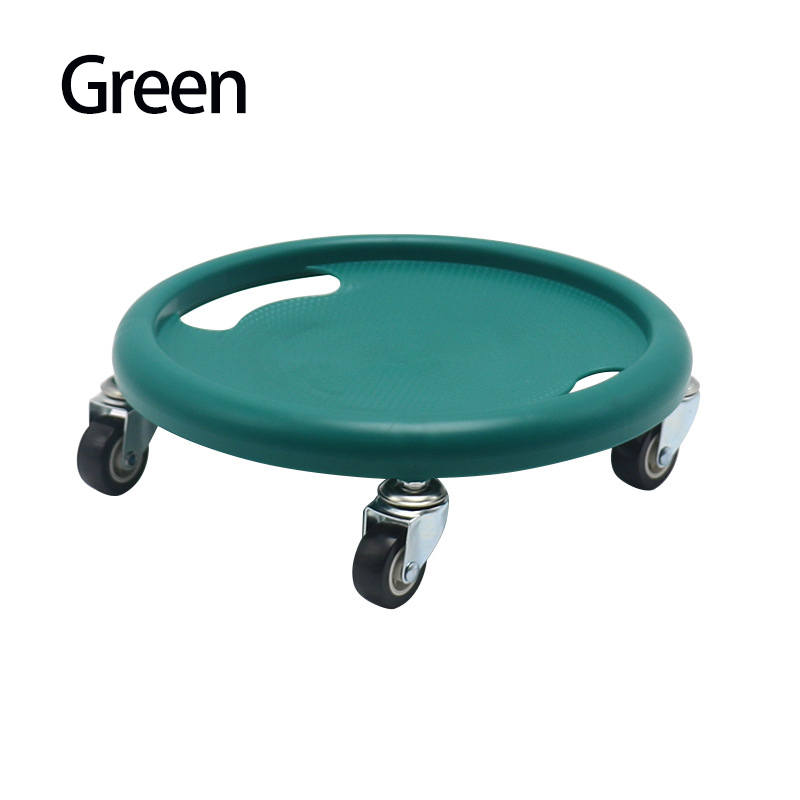 Abdominal Fitness Disc Silent Belly With Four Wheel Abdominal Exercise Gliding Disc PVC Universal Wheel Portable Ab Rollers: green