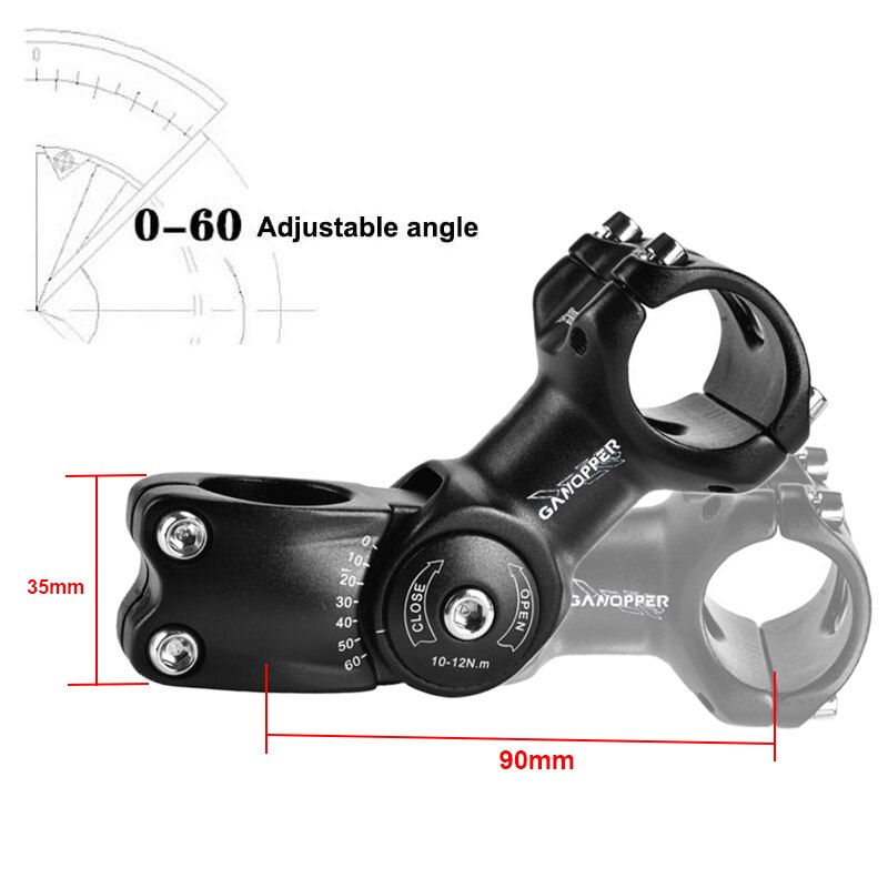 Accessoire vélo,SWTXO vélo guidon tige 31.8mm 0 degrés CNC vtt tige en