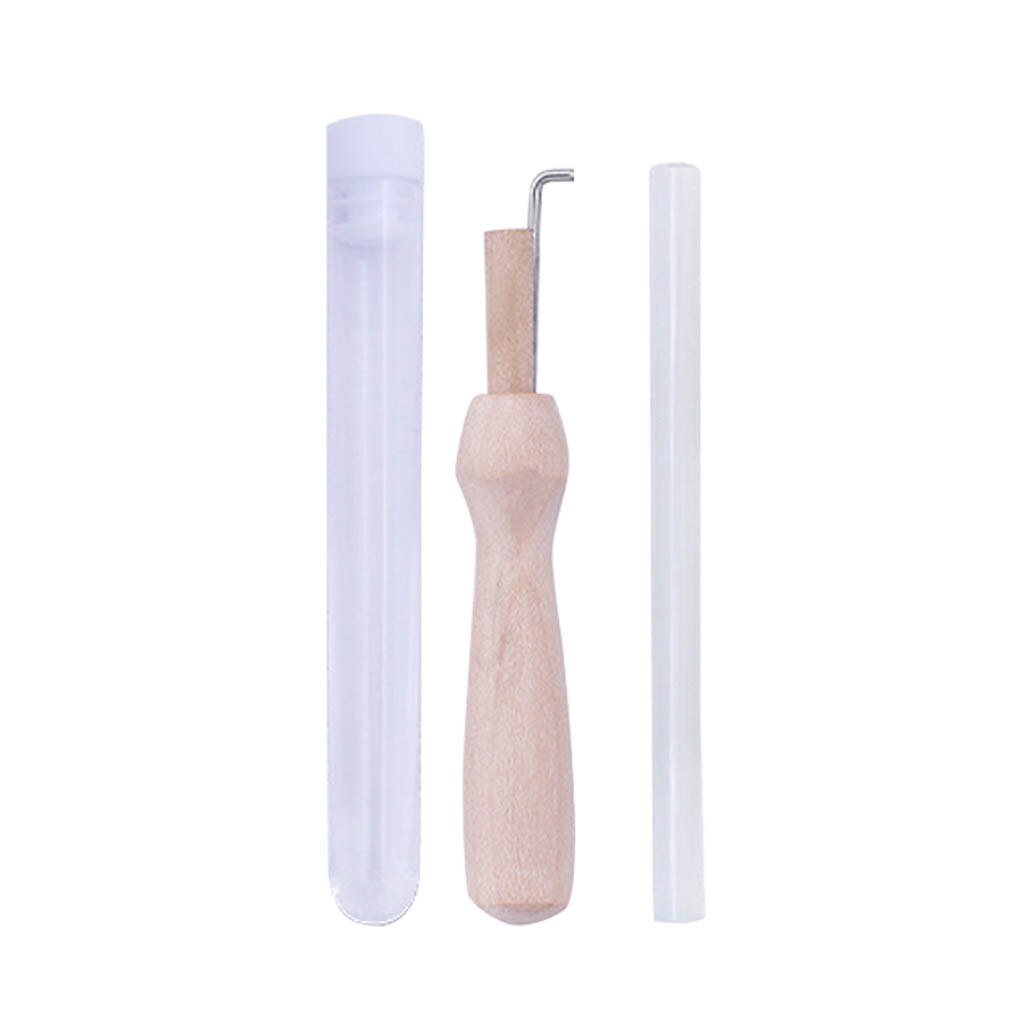 Needle Felting Starter Kit Handmade Mat Glue Stick Wooden Handle Needles Set DIY Craft Accessories