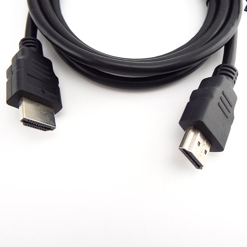1.5M Version 1.4 HDMI-compatible Cable HD 720 1080P HDMI-compatible Connector Adapter Wire PC TV Black