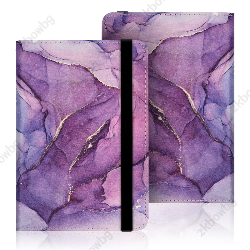 Bonita funda Universal para libro con tapa para Kobo Aura Edition 2 (6 pulgadas) HD E Ink Carta EReader N236 funda para libro electrónico Aura 2 con correa de mano: Blanco