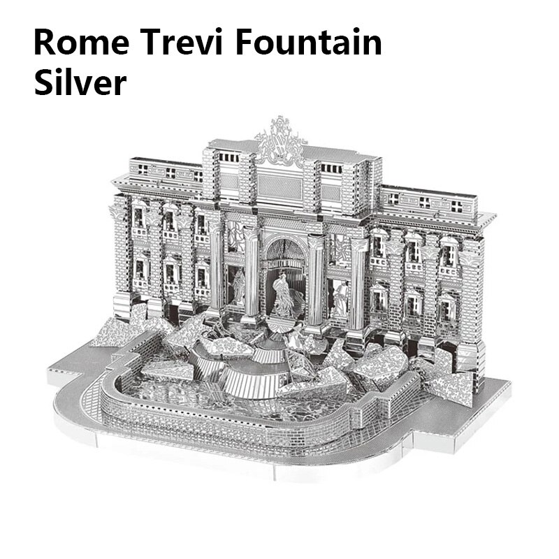 HK Nanyuan 3D Metal Puzzle World Famous Attractions Building DIY Model Kit Children's Educational Toys Games Adult Hobby: 8