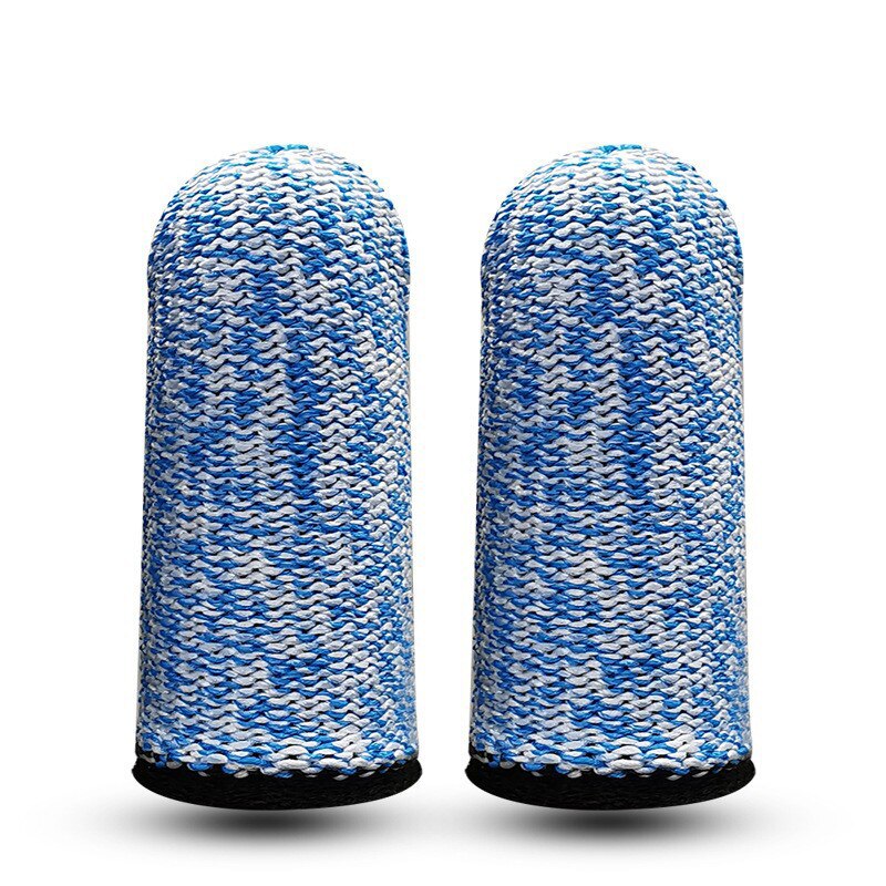 5/10/20Pcs Vinger Cover Anti-Cut Vinger Protector Sleeve Voor Keuken Vingertop Handschoenen Plukken Vinger covers Keuken Gadgets: Blue / 5Pcs