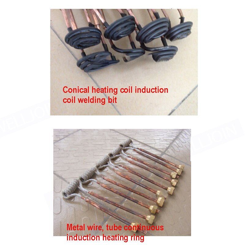 Koniske induktionsspoler, der er egnede til kontinuerlig induktionsopvarmning, lodning af metal-drejebit