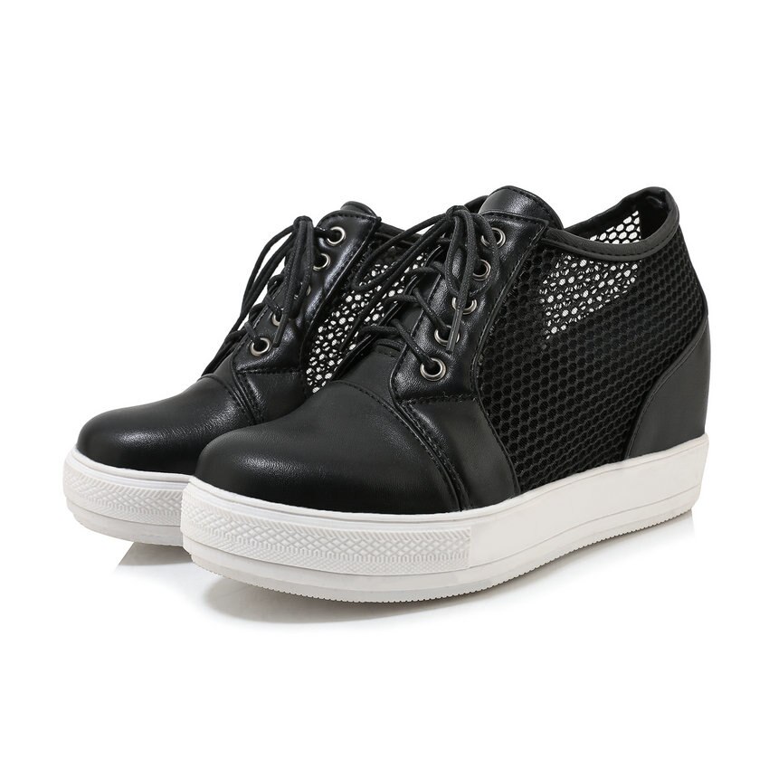 Tamaris Sneakers met sleehak veter lage schoen vrijetijdsschoen