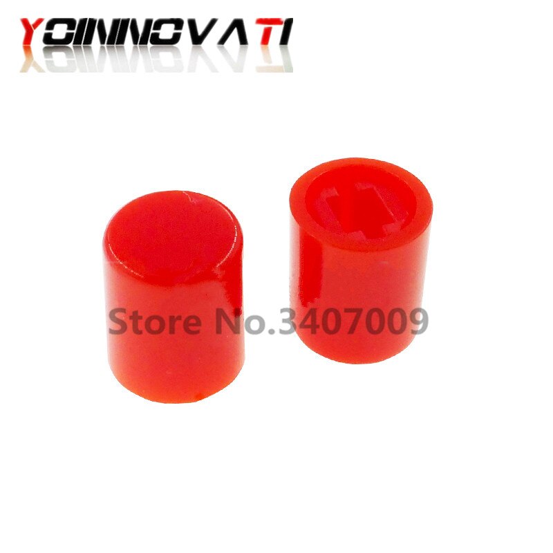 100PCS A03 Square Hole Rotary Power Button Power Switch Straight Key Switch Cap