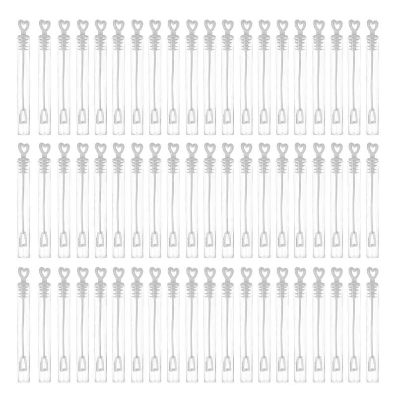100Pcs 60Pcs Liefde Hart Wand Buis Bubble Zeep Fles Playing Plezier Kid Speelgoed Bruiloft Decor Compact En Draagbare dragen Handig: A