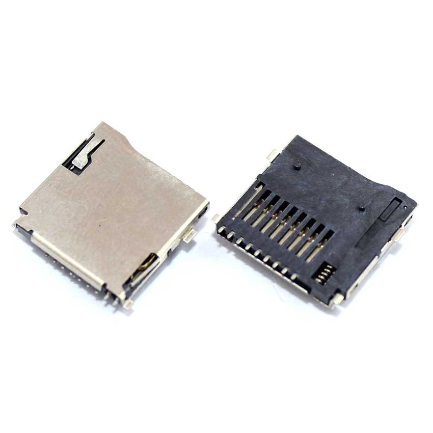 YuXi 2pcs Push-Push Type TransFlash TF Micro SD Card Socket Adapter Automatic PCB Connector