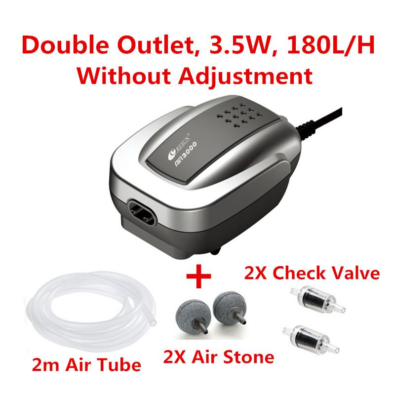 Aquarium Mini Air Compressor Fish Tank Silent Air Pump Oxygen Maker Pump Aerator Aquarium Accessories Used With Air Stone Valve: Pink