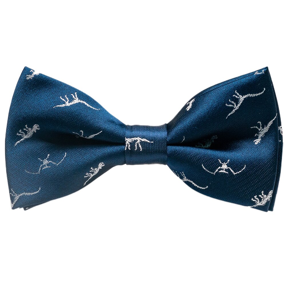 Nœud papillon en soie pour hommes, ajustable, à la , animal, renard, escargot, dinosaure, cravate, pour fête de mariage,: 04