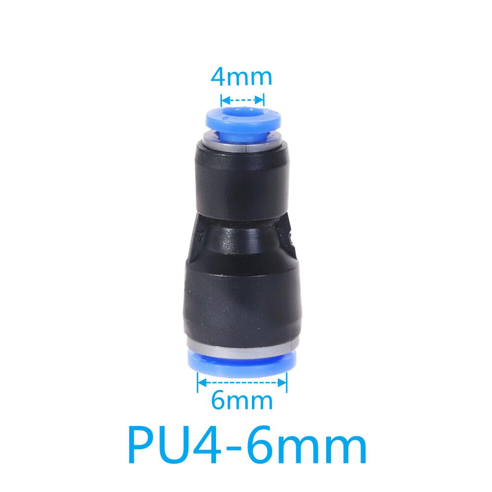 Pneumatische Fitting PU MOPS Serie 6mm 8mm bis 10mm 12mm Schlauch Anschluss Air Wasser Rohr Push-in Schlauch Schnell Couping: PUG-4-6mm