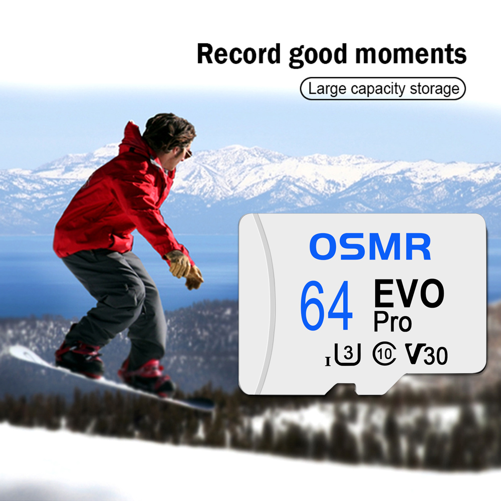 Osmr memory card micro 256/128/64/32gb tf card  a2 u3 class 10 mini tf card  u3 tf card for mobile phone car device computer