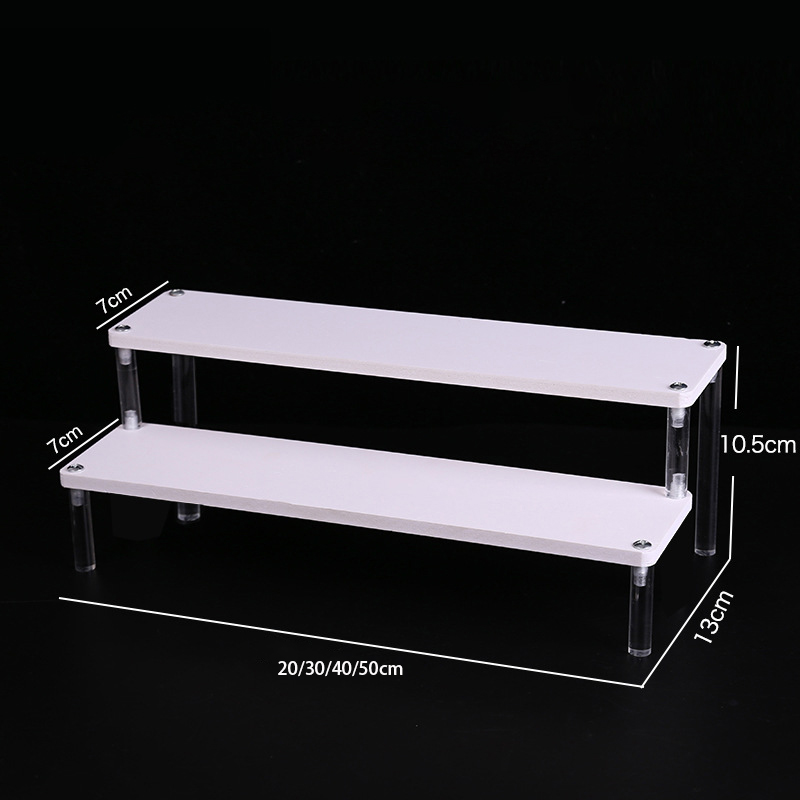 2-5 Tier Acrylic Blind Box Storage Shelf Chevron Steps Toys, Models Display Stand Cosmetics, Skin Care Products Decorative Table: 5XL / Dark Green