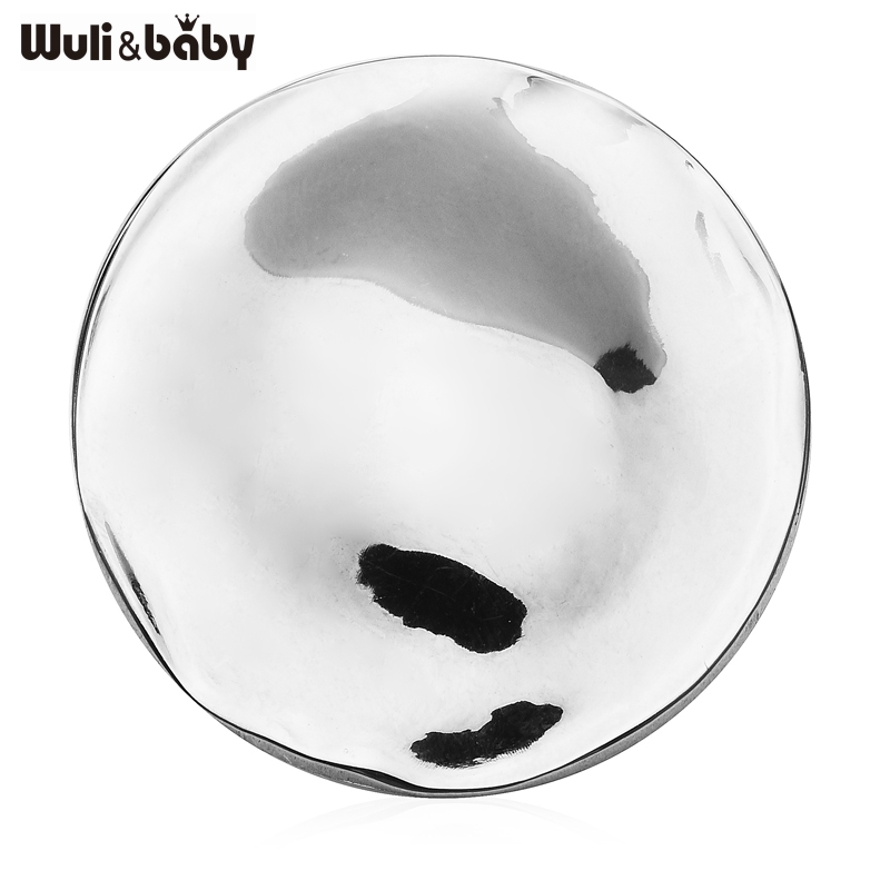 Broches redondos geométricos Wuli & baby Normecore para mujer, broches unisex de acero inoxidable de 2 colores con artístico,: Color dorado