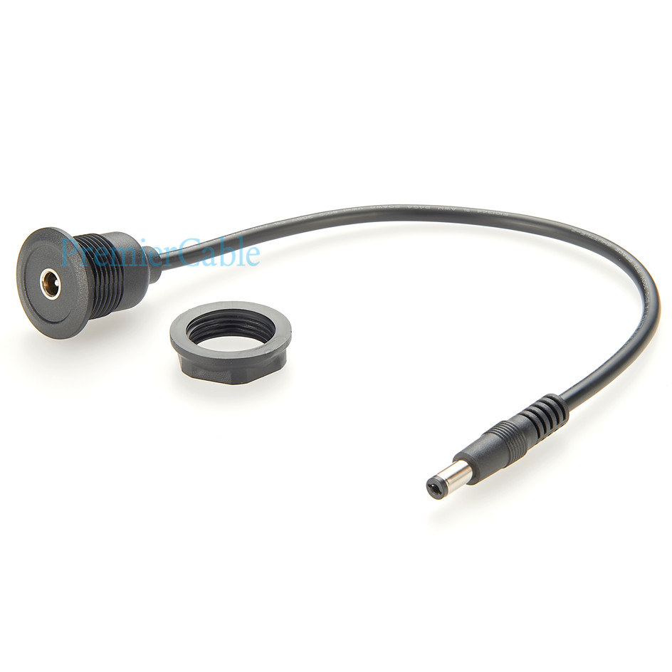 DC Power Extension Cable Power DC-099 Round Panel Mount Adapter Cable DC Power Socket Female to Male Converter Cable DC Plug