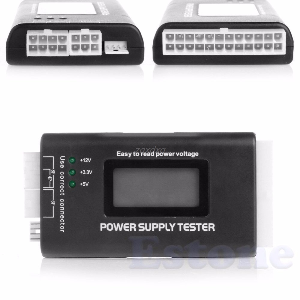 Lcd Pc Computer 20/24 Pin 4 Psu Atx Btx Itx Sata Hdd Power Supply Tester Rental &amp;