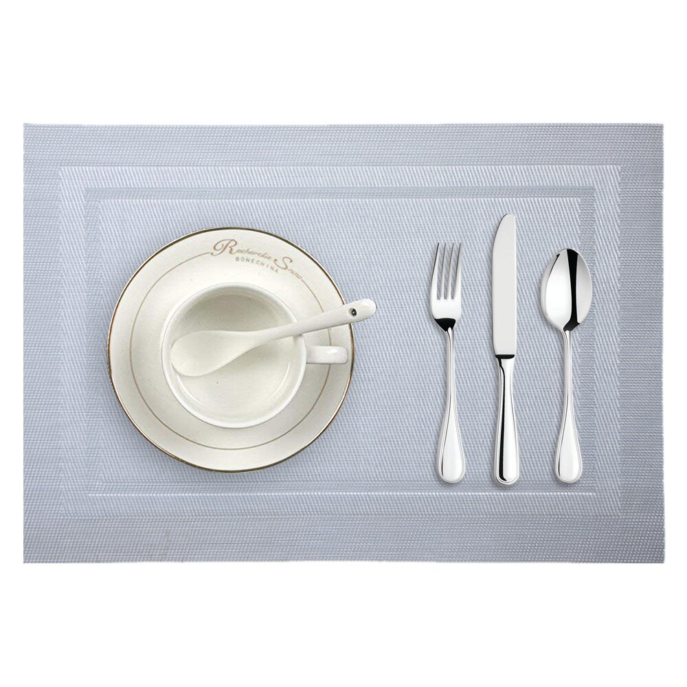 Tafel diner Placemat Geweven antislip PVC Isolatie Placemat Wasbaar Tafel Matten Voor Keuken d90808