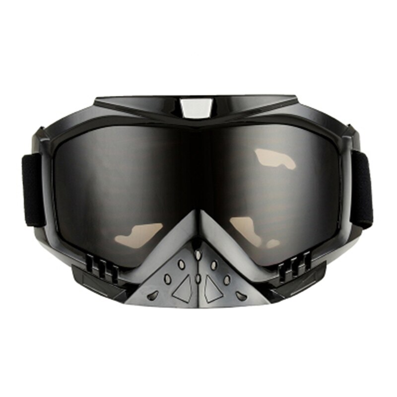 Mtb atv motorbril winddicht beschermend masker buitensportbrillen motorcrossbrillen ski snowboard motorbrillen: Bruin