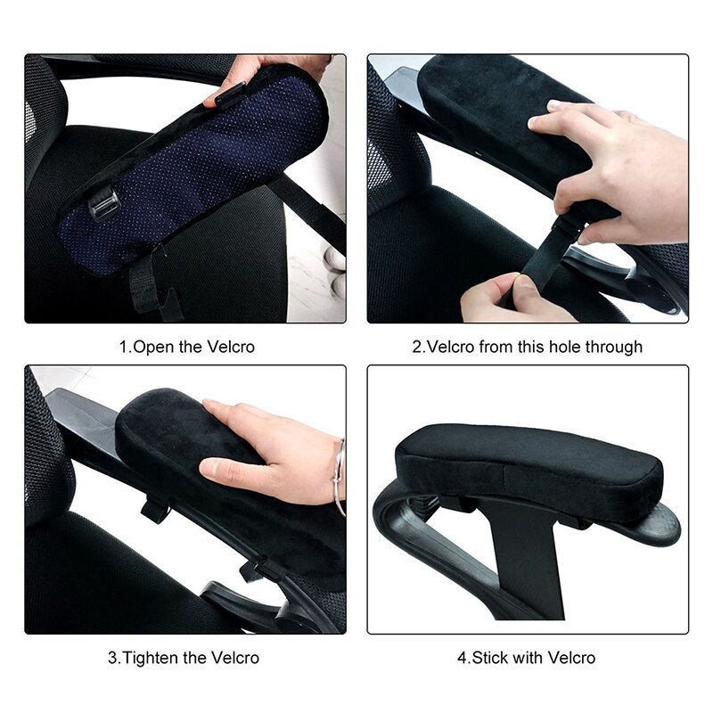 Funda de cojín reposabrazos para silla de oficina, coderas de espuma, almohada para aliviar la presión del antebrazo, cómoda, 1 unidad
