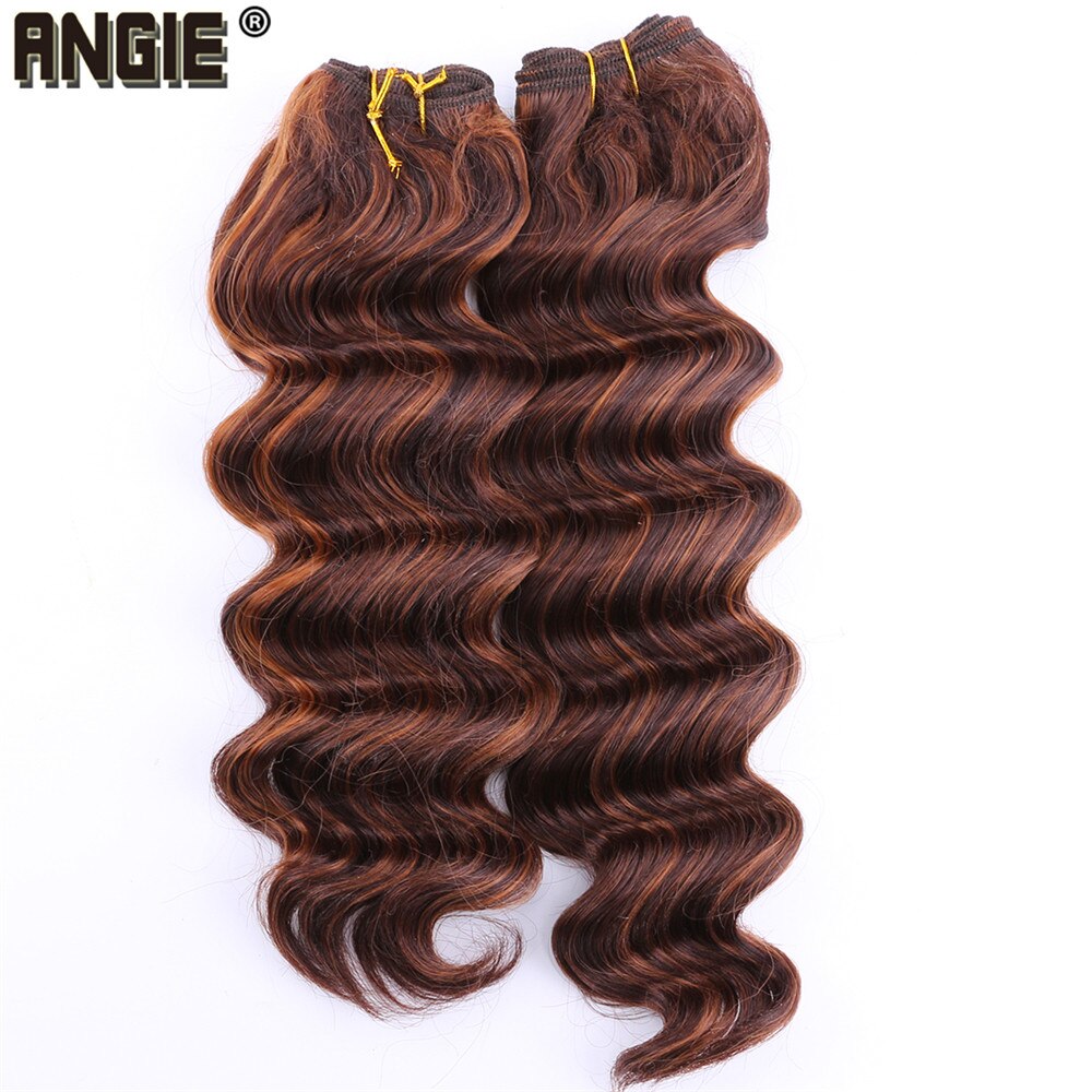 ANGIE-mèches synthétiques bouclées et bouclées de 16 18 20 pouces disponibles, tissages synthétiques, 2-3 lots/paquet