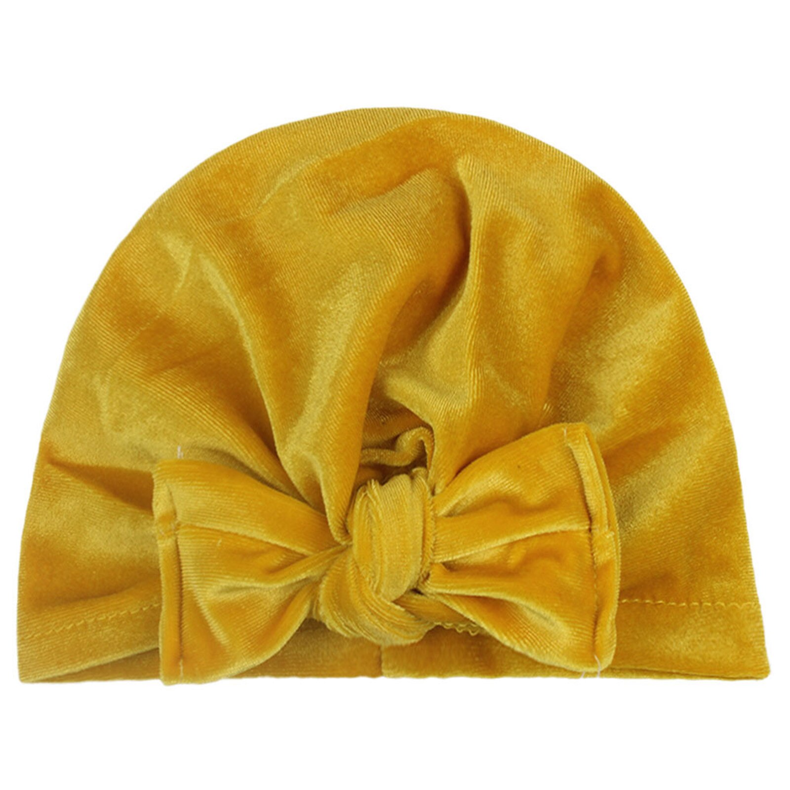 Knot Solid Pleuch Baby Headbands Toddler Headwraps Baby Flower Turban Hats Babes Caps Elastic Hair Accessories: E