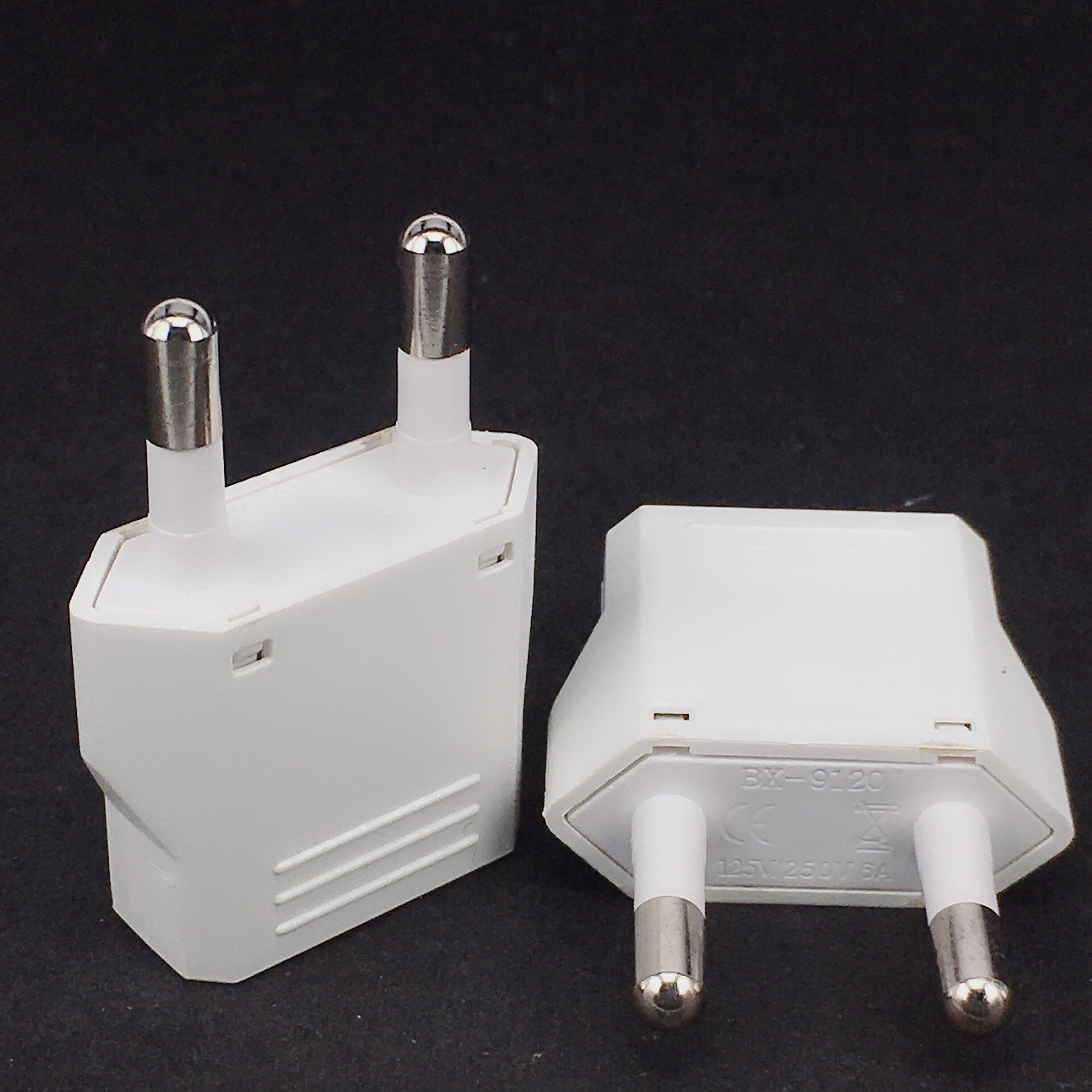 10 stk eu kr stik rejseadapter amerikansk cn us til eu kr euro europæisk strømadapter elektrisk stik konverter stikkontakter