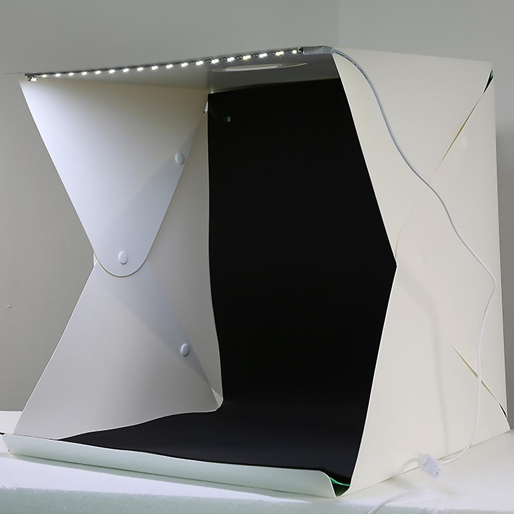 Portable 40X40cm Mini Folding Lightbox LED Light Photography Studio Softbox Support