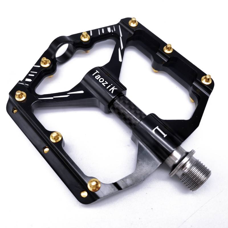 Pédale de vélo ultralégère avec axe en titane et carbone CNC, à roulement scellé, pièces de bicyclette