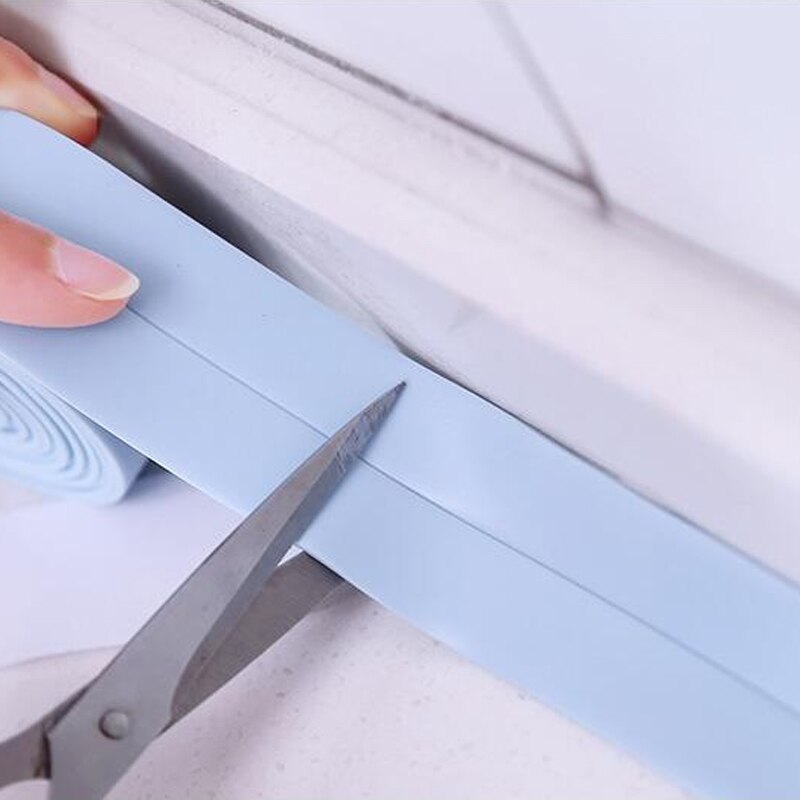 Wasserdicht 3,4 mx38mm 22mm Fenster Schlecht Band Dicht Streifen Pvc Küche Zauberstab Aufkleber Naht Wc Ecke Dichtung Streifen Schlecht hause