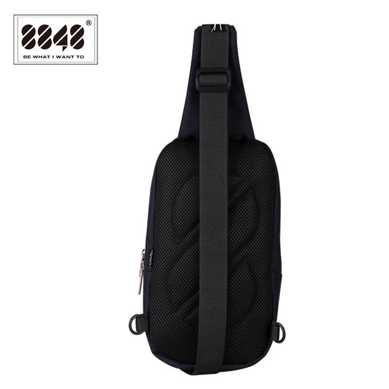 8848 Men Messenger Bag Women Shoulder Bag Small Chest Pack Bag Large Capacit Handbags Single-strap Bag Navy 096-040-002