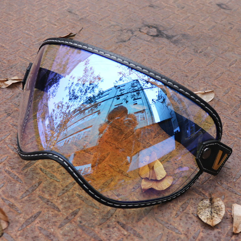VGV Motorbril Universeel Bubble Masker UV-bescherming Retro Motorrijden Brillen Helm Lens verblindingspreventie Retro: Army Green
