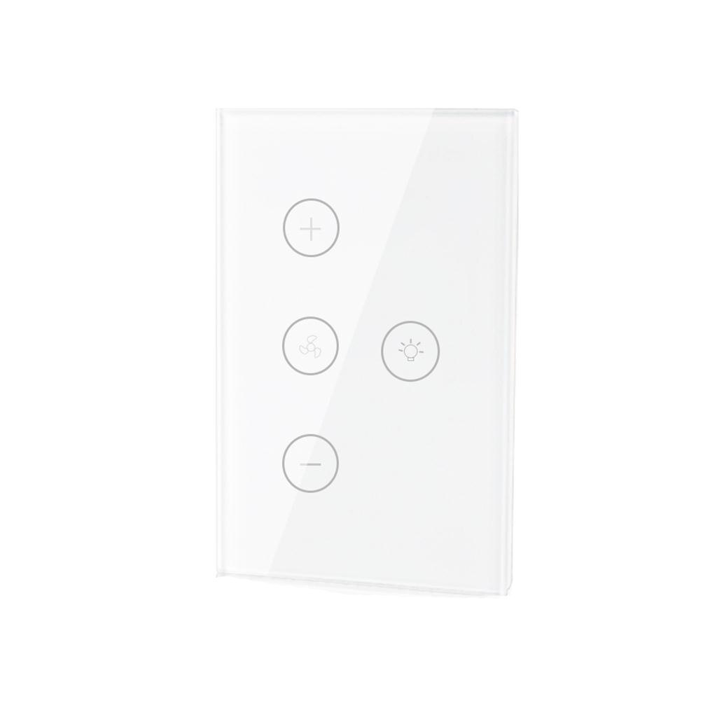 Smart Fan Light Switch Wireless Smart WiFi Fan Light Switch In-Wall Ceiling Fan Lamp Switch US Wireless Range 30 Meter#826g25: Default Title