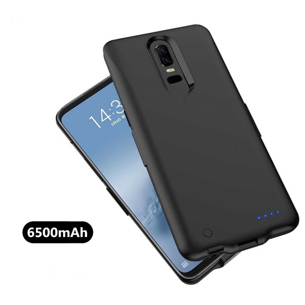 Power Bank Battery Case For OnePlus 8T 8 7 Pro Shockproof 6500mAh Battery Charger Case Soft edge Simple Charging