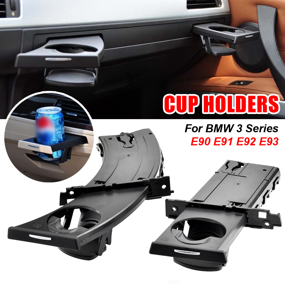 Para BMW E90 E91 E92 E93 LHD Panel de soporte para vasos de coche tira Interior embellecedora para BMW Serie 3 M3 2005 51457138798