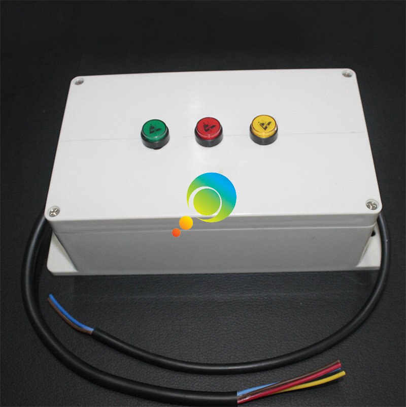 red green yellow mini led traffic light button controller