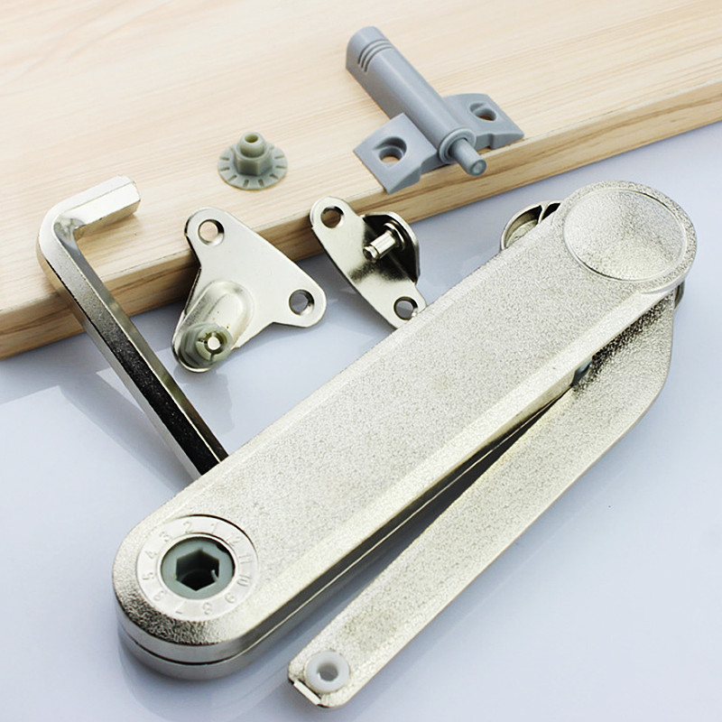 Adjustable Lift Up Kitchen Cabinet Cupboard Flap Up Door Lifter lid heavy mechanical support buffer